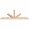 Ekena Millwork Saratoga Smooth Timber Gable Bracket, Douglas Fir, 72"W x 33"H x 3 1/2"D x 3 1/2"F, 11/12 Pitch GBW072X33X0404SAR00SDF - alternate 5